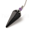 Natural Obsidian Pointed Dowsing Pendulums G-F754-01G-2