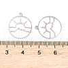 Non-Tarnish 5Pcs 201 Stainless Steel Pendants STAS-M056-01B-P-3