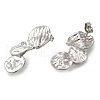 304 Stainless Steel Nuggets Stud Earrings EJEW-I312-03P-2