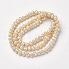 Electroplate Opaque Glass Beads Strands EGLA-A034-P4mm-T12-2