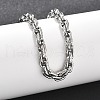304 Stainless Steel Rope Chain Bracelets for Men Women BJEW-Q038-09P-3