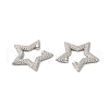Star Cubic Zirconia Cuff Earrings KK-A228-06P-2