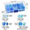 250Pcs Transparent & Opaque Acrylic Beads and Plastic Beads Kits DIY-FS0006-08-4