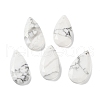 Natural Howlite Faceted Pendants G-D082-01A-1
