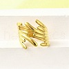 304 Stainless Steel Adjustable Cuff Rings for Women RJEW-B123-01G-04-1