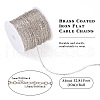 Brass Coated Iron Flat Cable Chains CH-TAC0007-01P-4