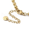 304 Stainless Steel Round Pendant Necklaces NJEW-I126-09G-3