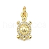 Brass Micro Pave Cubic Zirconia Pendants KK-Z100-16G-1