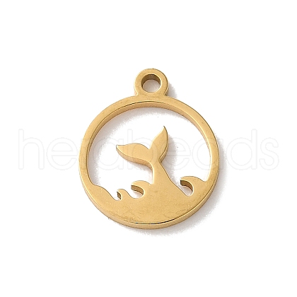 304 Stainless Steel Pendants STAS-L292-03G-1