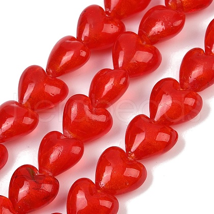 Handmade Lampwork Glass Beads Strands LAMP-Q005-06D-02-1