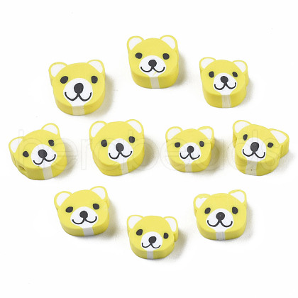 Handmade Polymer Clay Beads CLAY-S096-004A-1