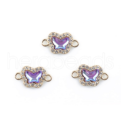 Alloy Crystal Rhinestone Connector Charms FIND-TAC0009-02C-1