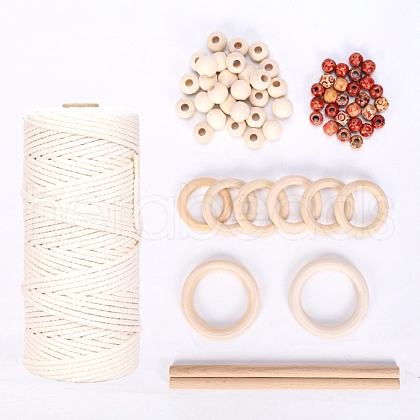 DIY Cotton Macrame Tassel Pendant Decorations Kit MAKN-PW0001-021C-1