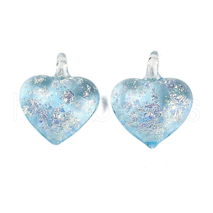 Lampwork Pendants FOIL-K003-02E-1
