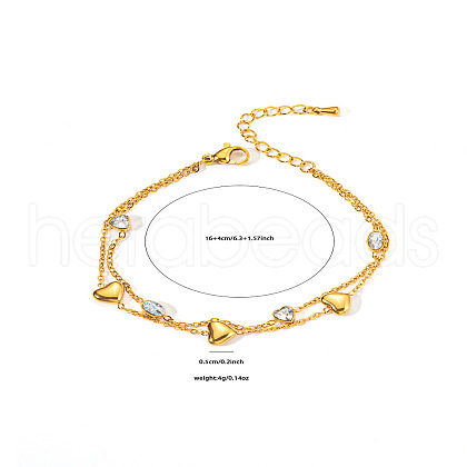 304 Stainless Steel Multi-strand Bracelets FS-WG4D9C6-03-1