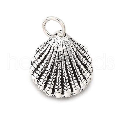925 Sterling Silver Shell Shaped Charms STER-D306-09AS-1