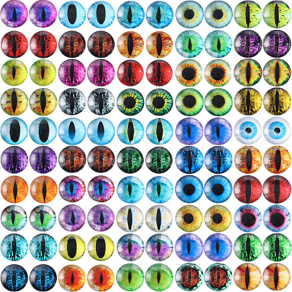 Gorgecraft 1 Bag Glass Doll Eyes Cabochons DIY-GF0008-70C-1