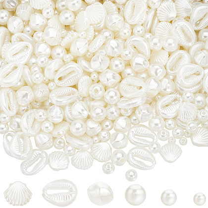 SUNNYCLUE ABS Plastic Imitation Pearl Beads KY-SC0002-26-1
