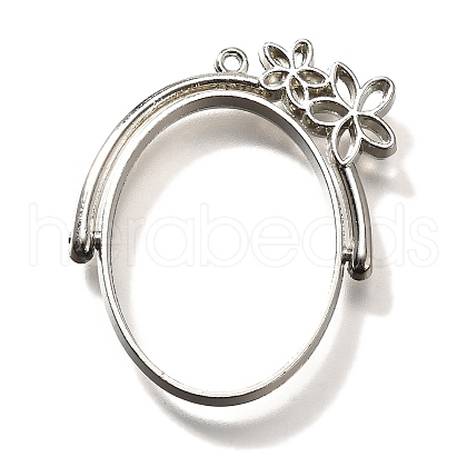 Alloy Open Back Bezel Pendants PALLOY-I223-14P-1