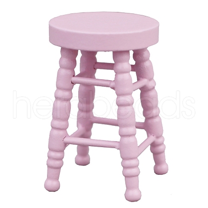 Wood Bar Chair Miniature Ornaments PW-WG93B2C-03-1
