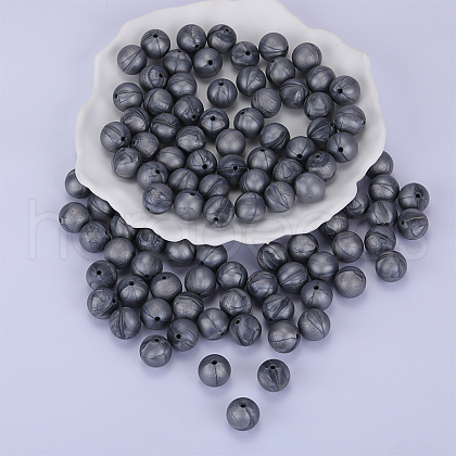 Round Silicone Focal Beads SI-JX0046A-12-1