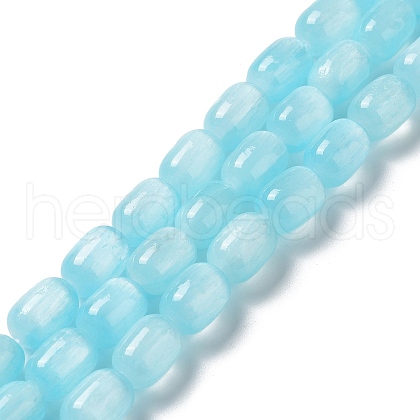 Natural Selenite Beads Strands G-F750-03-1