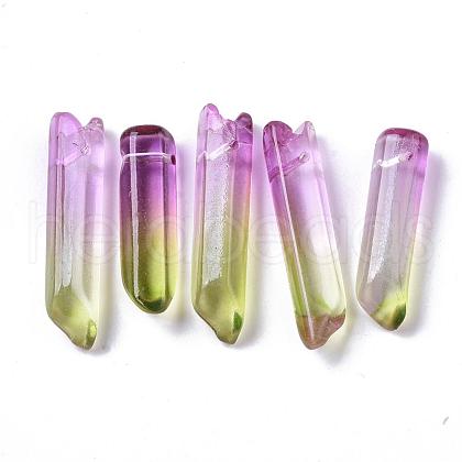 Two Tone Glass Beads GLAA-S167-13G-1