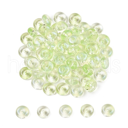 Electroplate Transparent Colours Rainbow Glass Seed Beads SEED-T007-03A-1