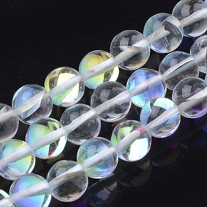 Synthetic Moonstone Beads Strands G-S283-04-8mm-1
