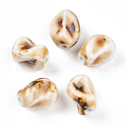 Handmade Porcelain Beads PORC-N008-06Q-1