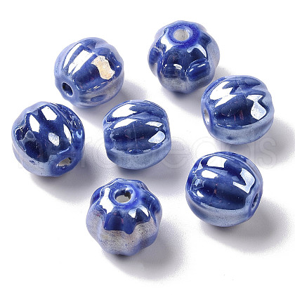 Handmade Pearlized Porcelain Beads X1-PORC-G010-01A-1