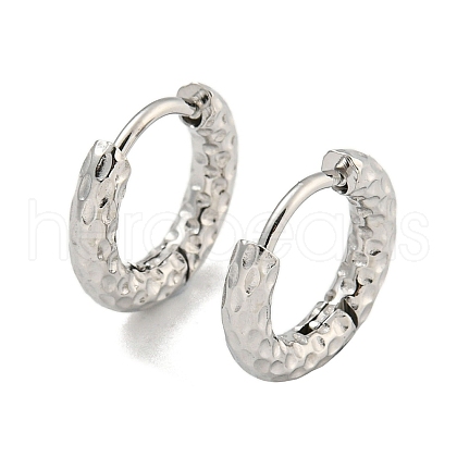 Tarnish Resistant Vacuum Plating 202 Stainless Steel Hoop Earrings EJEW-H003-45P-1