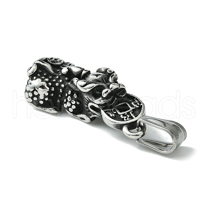 Retro 304 Stainless Steel Pendants STAS-G331-03AS-1