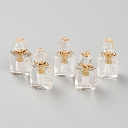 Natural Quartz Crystal Pendants G-H252-E07-1