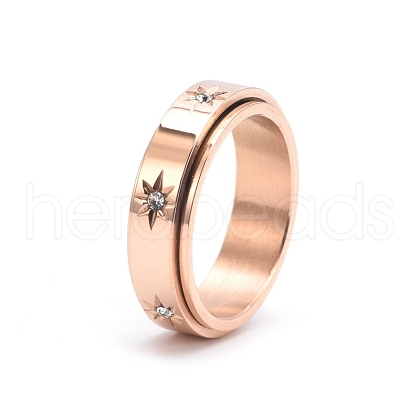 Rotatable Stainless Steel Finger Ring PW-WGC6D1D-31-1