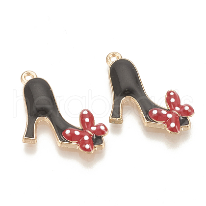 Alloy Enamel Stilettos Pendants ENAM-S115-041A-1