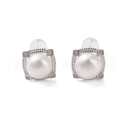 925 Sterling Silver Studs Earring EJEW-H002-14P-1