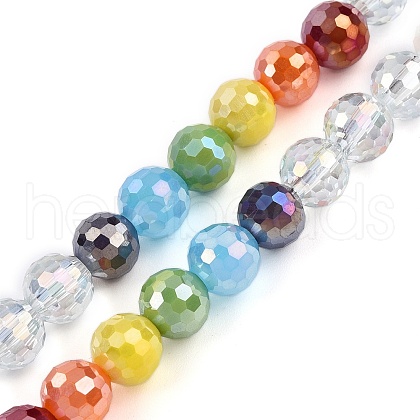Transparent Glass Beads Strands GLAA-T023-31D-1