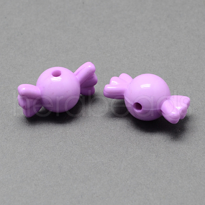 Solid Color Acrylic Beads SACR-R808-03-1