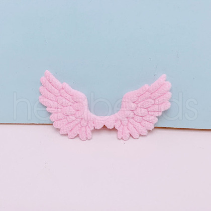 Angel Wing Shape Sew on Fluffy Ornament Accessories PW-WG69304-01-1