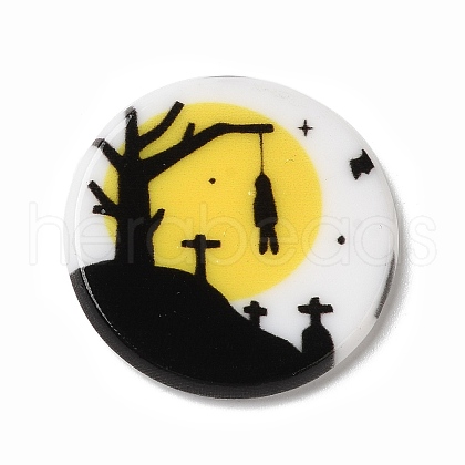 Halloween Series Acrylic Cbabochons OACR-M012-08-1