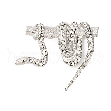 Zinc Alloy Crystal Rhinestone Enamel Brooch JEWB-U010-02P-01-1