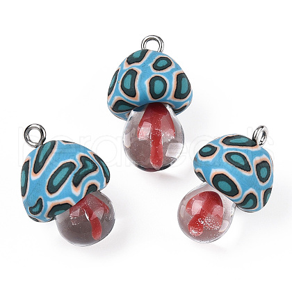 Handmade Polymer Clay Pendants CLAY-N010-065-B03-1