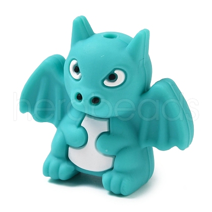 Little Dragon Food Grade Silicone Focal Beads SIL-Q030-29A-1