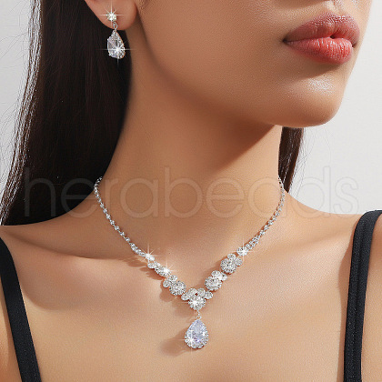 Alloy Rhinestone Jewelry Sets FS-WGDD53E-06-1