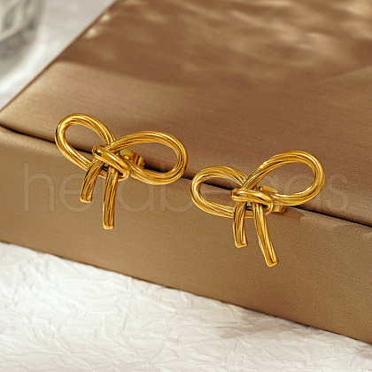 Stylish Stainless Steel Butterfly Stud Earrings for Women's Daily Wear YF0776-1