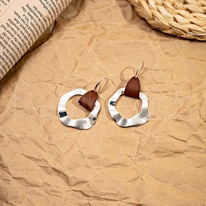 Ring Bohemian Style Zinc Alloy Dangle Earrings FS-WG9CCFB-01-1