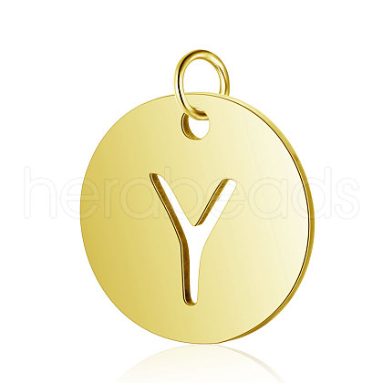 304 Stainless Steel Charms STAS-S105-T514G-Y-1