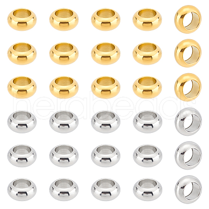 Unicraftale 30Pcs 2 Colors 304 Stainless Steel Beads STAS-UN0054-12-1