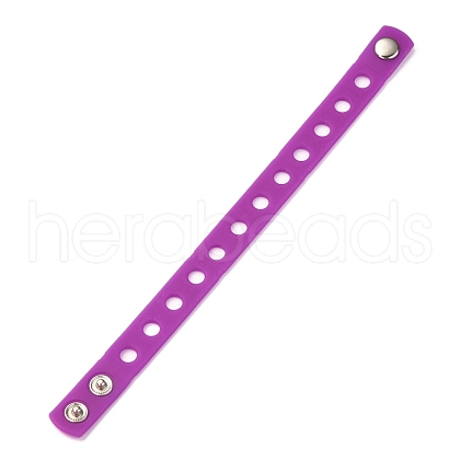 Unisex Silicone Cord Bracelets BJEW-M204-01D-1